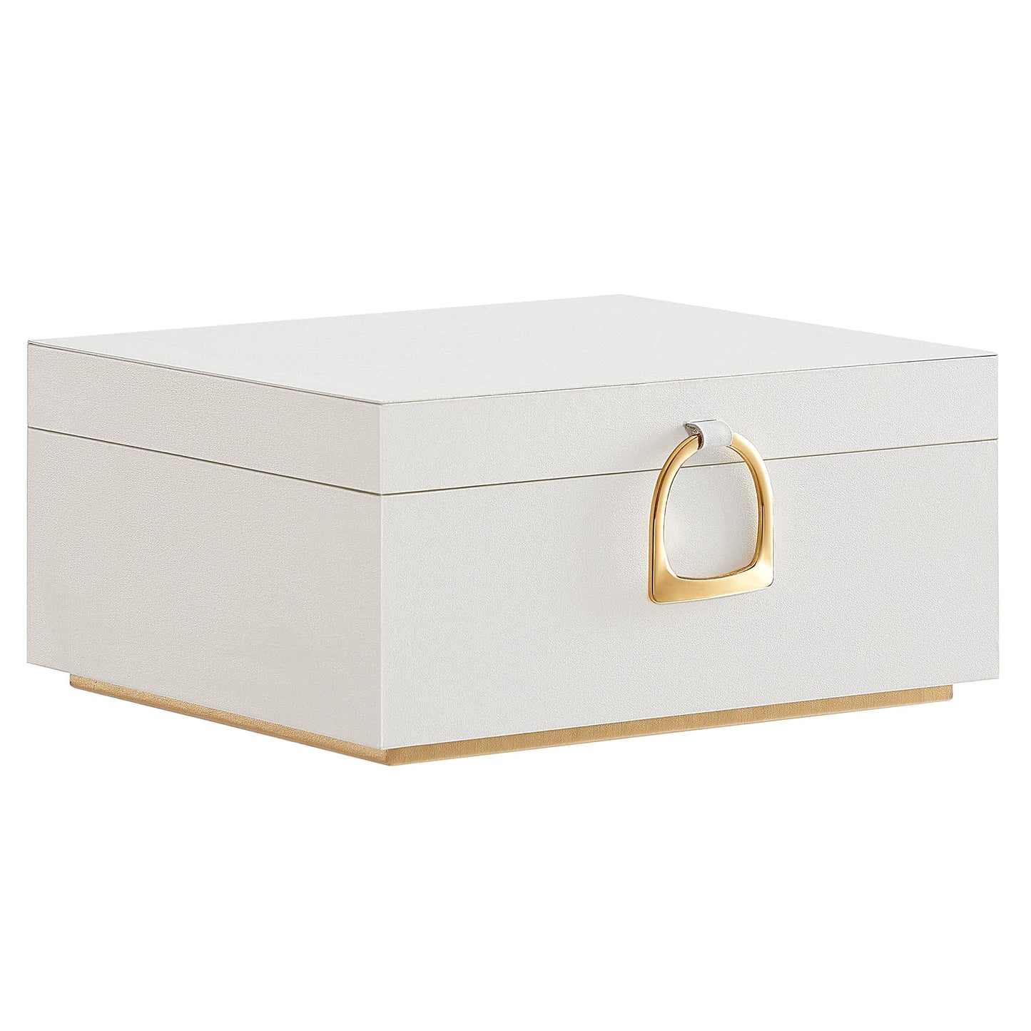 SONGMICS 2-Layer Jewelry Box, Jewelry Organizer with Handle, Removable Jewelry Tray, Jewelry Storage, Floating Effect, 8.1 x 9.4 x 4.3 Inches, Christmas Gift, Forest Green UJBC165C01